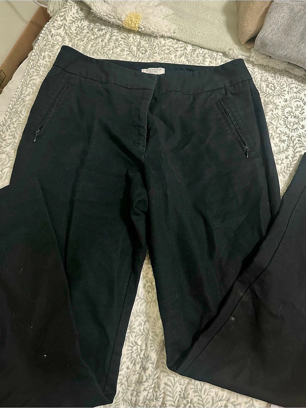 Charter Club Pant Shop Black Straight Leg Pants